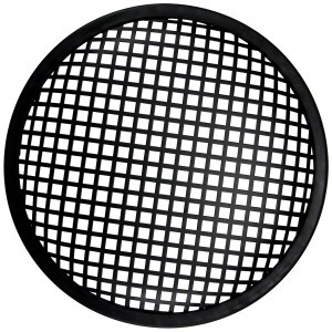 Parts Express 10" Waffle Style Black Steel Speaker Grille with Rubber Edge
